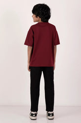 Boy's T-shirt (2-7Y) (Maroon)